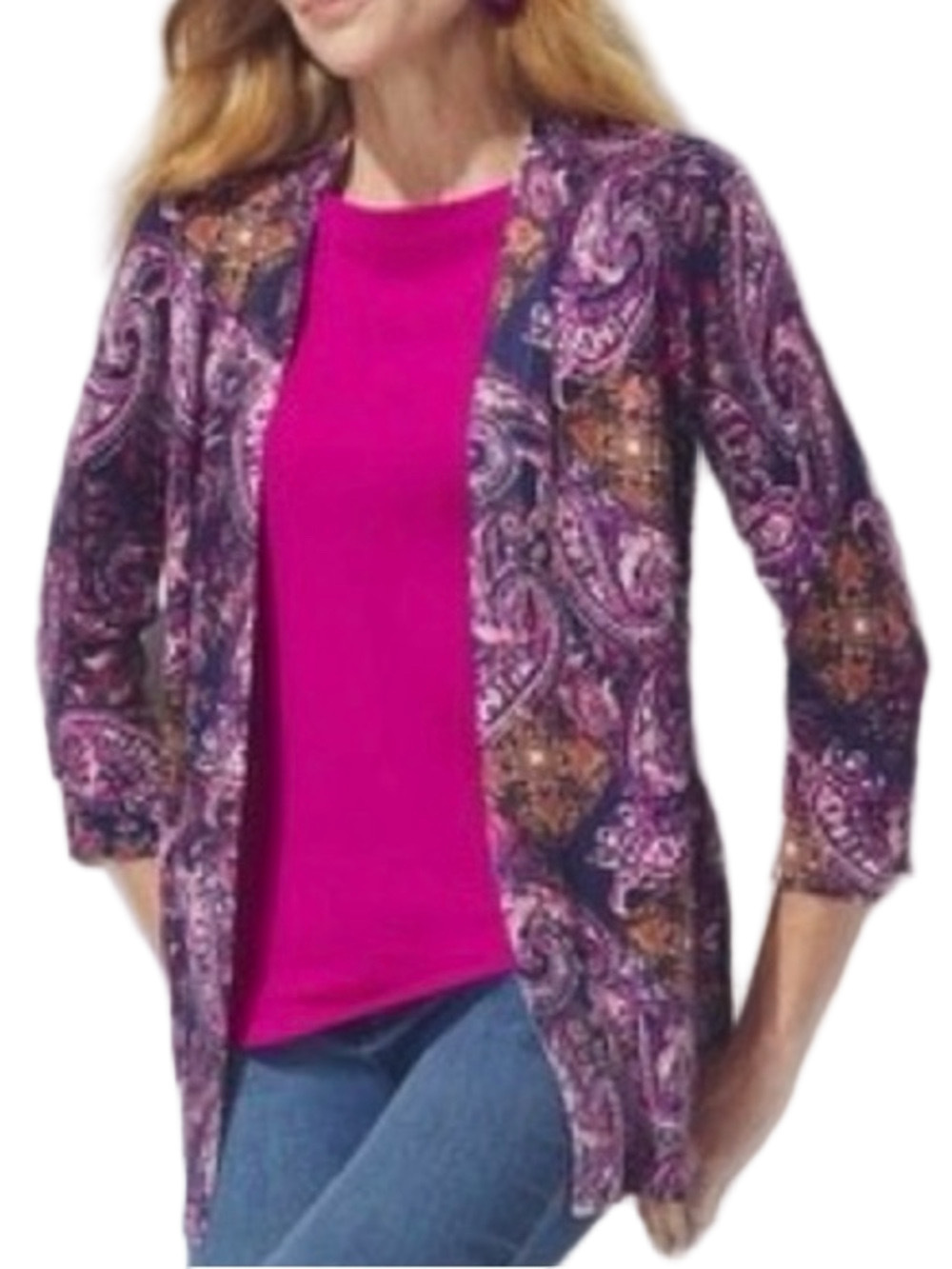 17. NWT WOMENS CHICO’S 4/XXL DETAIL SWEATER - Picture 2 of 4